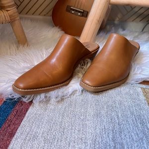 Tan mules size 7